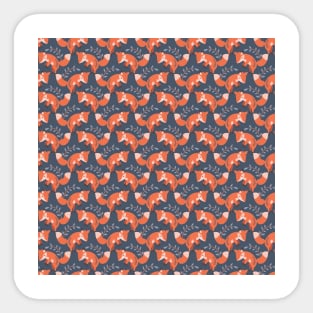 Cute Red Pouncing Fox Sticker